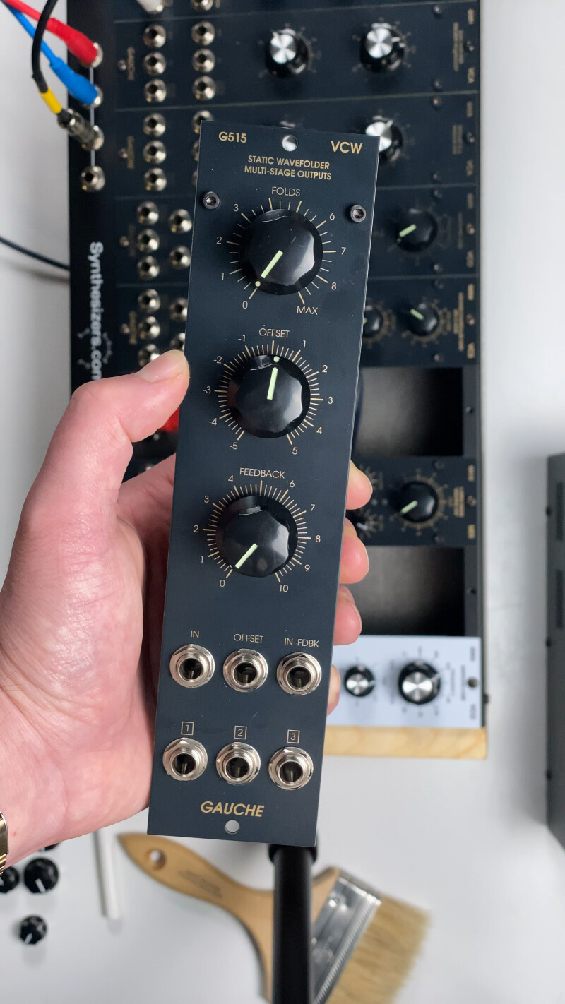 G515 Module in hand, front (panel) view