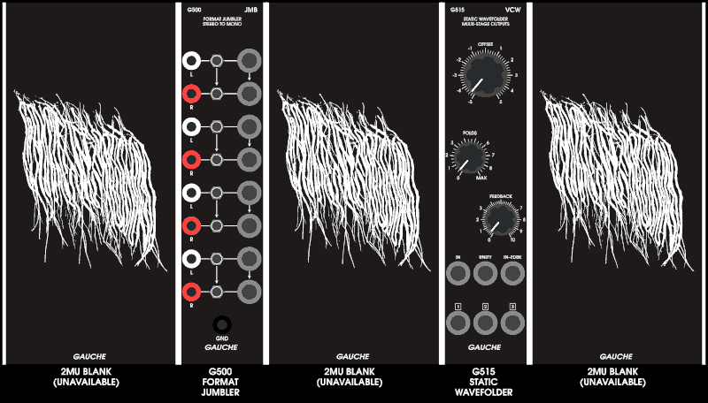 8MU Row of Gauche 5U modules